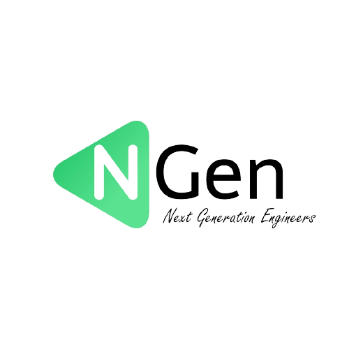 Logo avec un triangle vert contenant la lettre N et le texte NGen Next Generation Engineers
